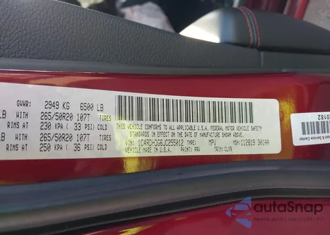 2018 Dodge Durango Gt Rwd z USA, uszkodzony, nr VIN 1C4RDHDG6JC255012